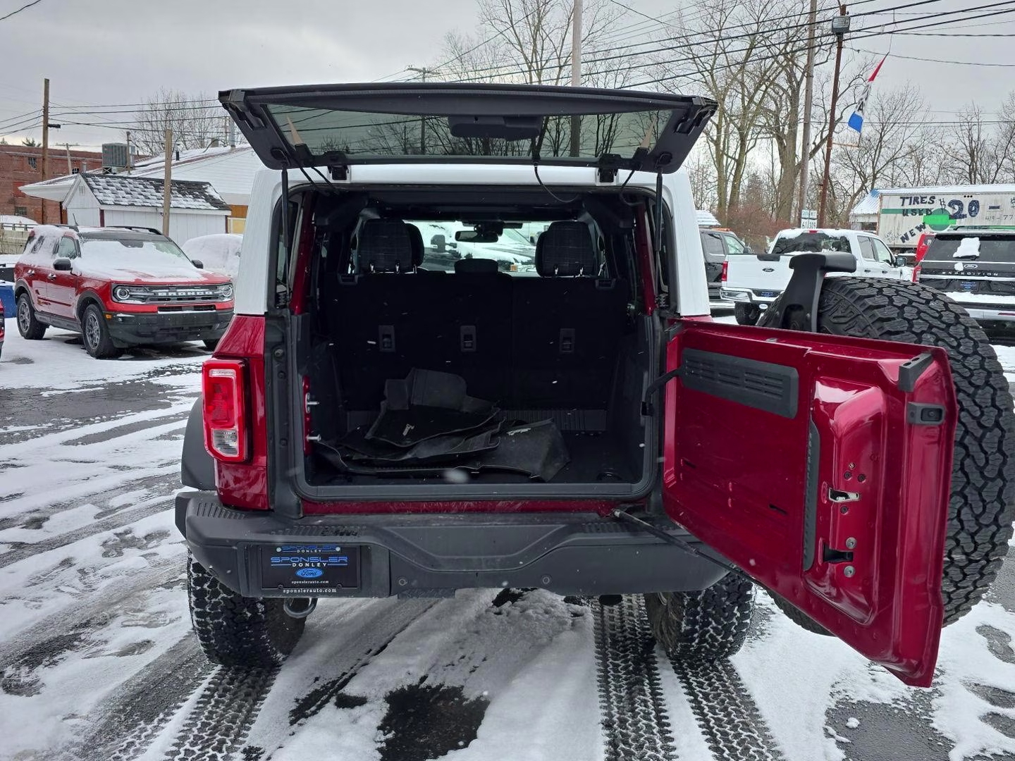 2025 Ruby Red Metallic Tinted Clearcoat Ford Bronco Heritage Edition 4X4 SUV