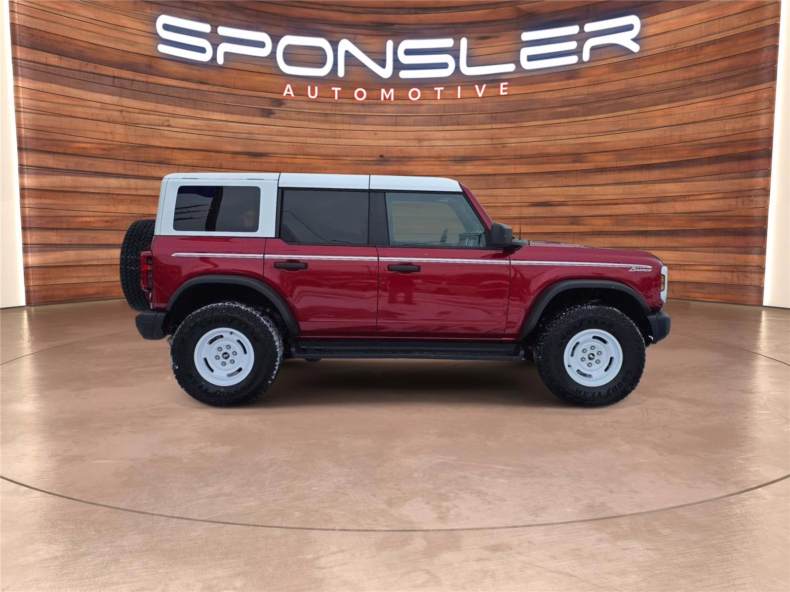 2025 Ruby Red Metallic Tinted Clearcoat Ford Bronco Heritage Edition 4X4 SUV