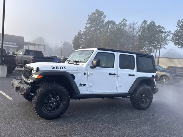 2026 Bright White Clearcoat Jeep Wrangler Willys 4X4 Convertible