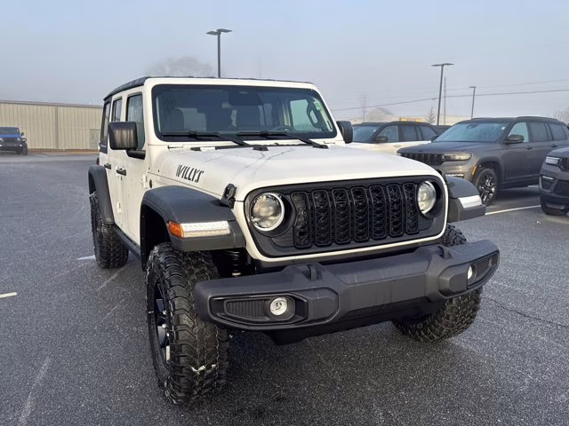 2026 Bright White Clearcoat Jeep Wrangler Willys 4X4 Convertible