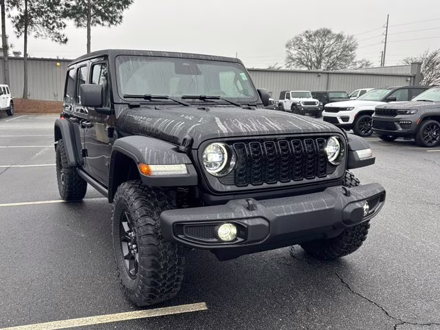 2026 Black Clearcoat Jeep Wrangler Willys 4X4 Convertible
