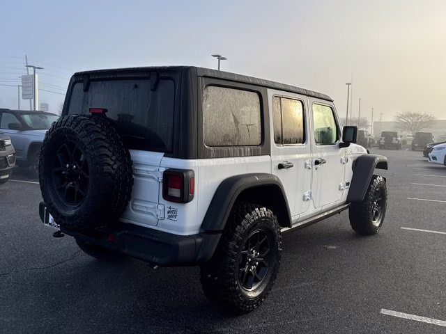 2026 Bright White Clearcoat Jeep Wrangler Willys 4X4 Convertible