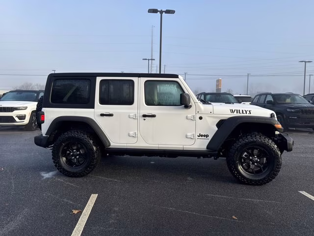 2026 Bright White Clearcoat Jeep Wrangler Willys 4X4 Convertible