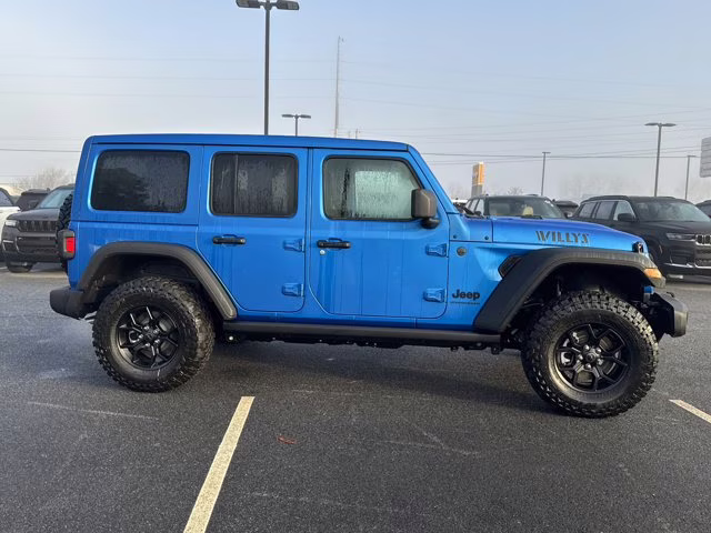 2026 Hydro Blue Pearlcoat Jeep Wrangler Willys 4X4 Convertible