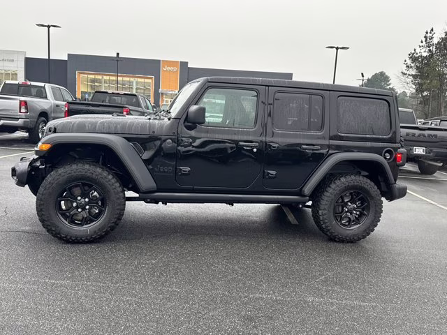 2026 Black Clearcoat Jeep Wrangler Willys 4X4 Convertible
