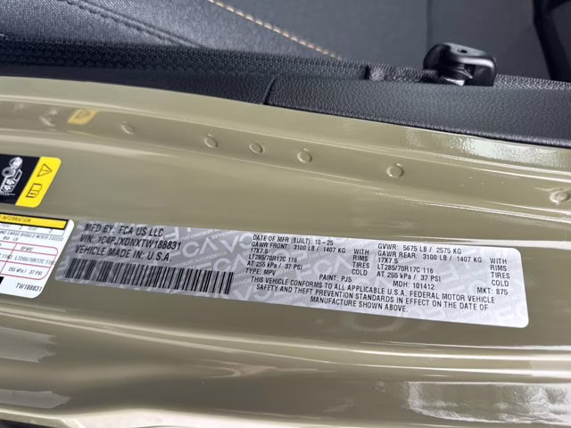 2026 41 Jeep Wrangler Willys 4X4 Convertible