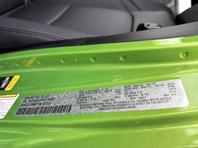 2026 Mojito Clearcoat Jeep Wrangler Sahara 4X4 Convertible