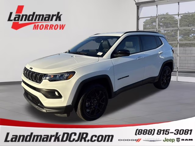 2026 Bright White Clearcoat Jeep Compass Latitude Altitude 4X4 SUV