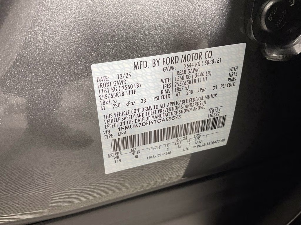 2026 Gray Metallic Ford Explorer Active RWD SUV