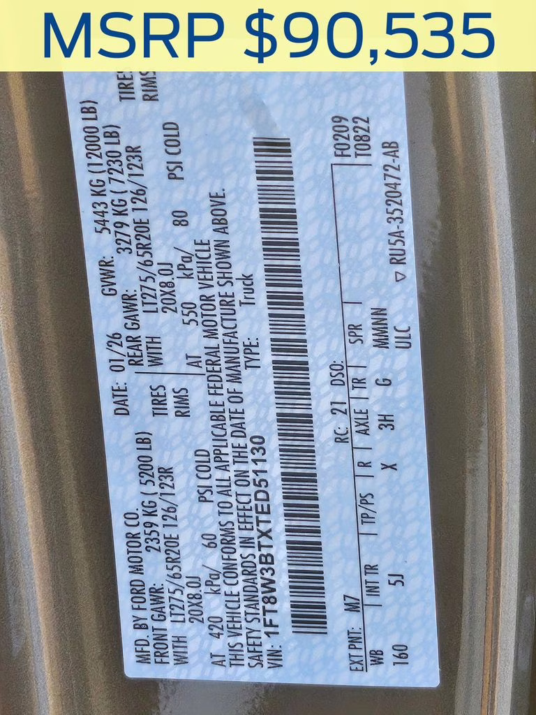 2026 Carbonized Gray Metallic Ford Super Duty F-350 SRW Lariat 4X4 Truck