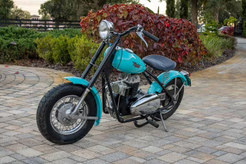 1965 Blue Mustang Stallion Motorcycle Motorcycle