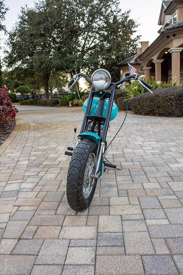 1965 Blue Mustang Stallion Motorcycle Motorcycle