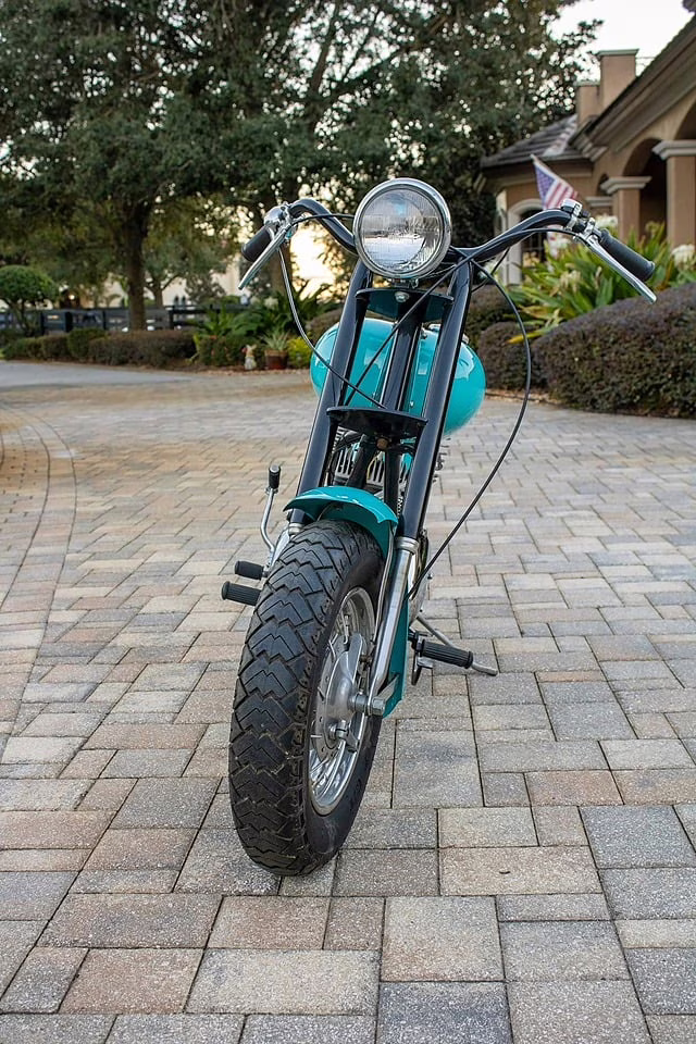 1965 Blue Mustang Stallion Motorcycle Motorcycle