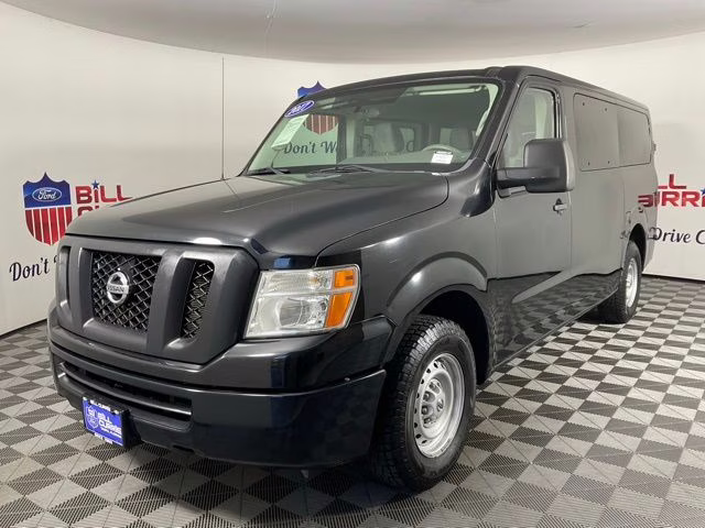 2017 Super Black Nissan NV Passenger S RWD Van