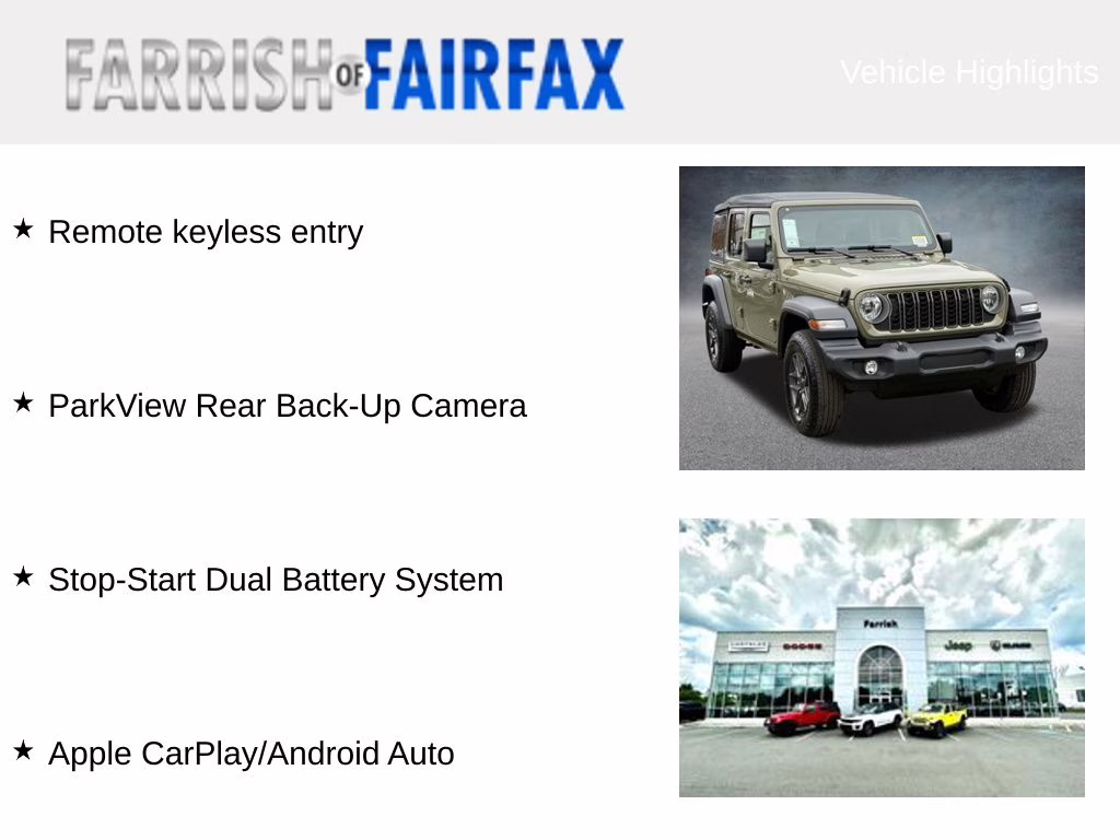 2026 41 Jeep Wrangler Sport 4X4 SUV