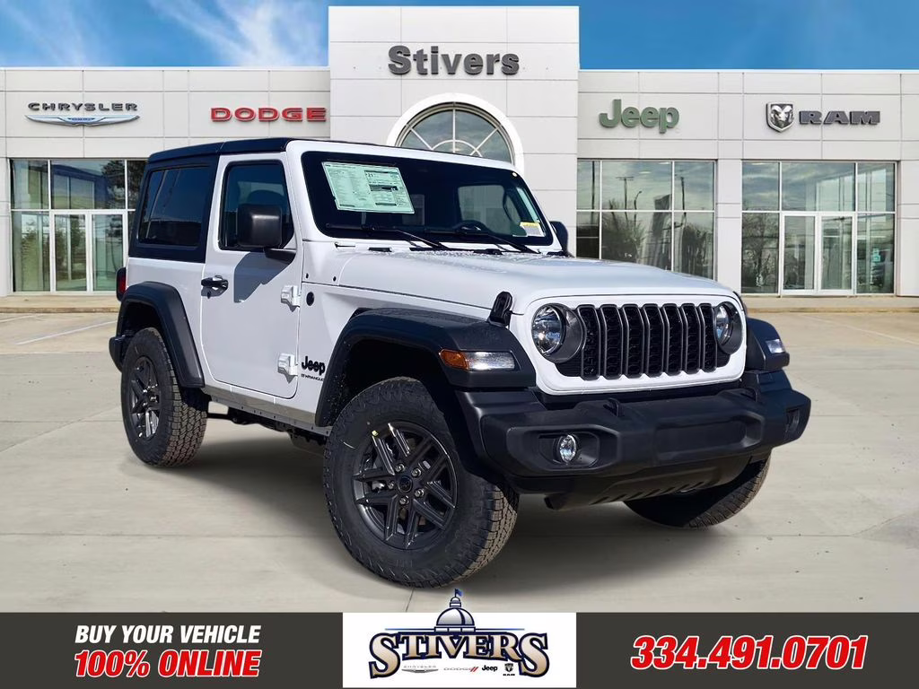2026 Bright White Clearcoat Jeep Wrangler Sport S 4X4 SUV