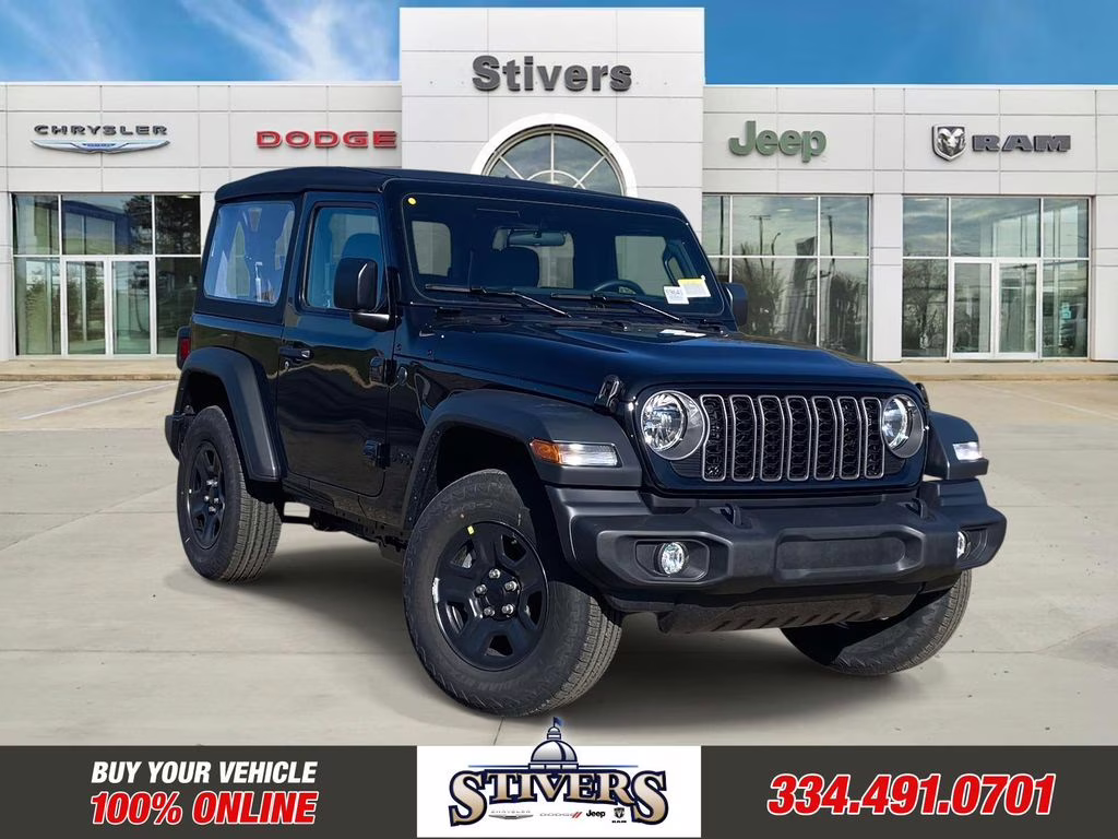 2026 Black Clearcoat Jeep Wrangler Sport 4X4 SUV