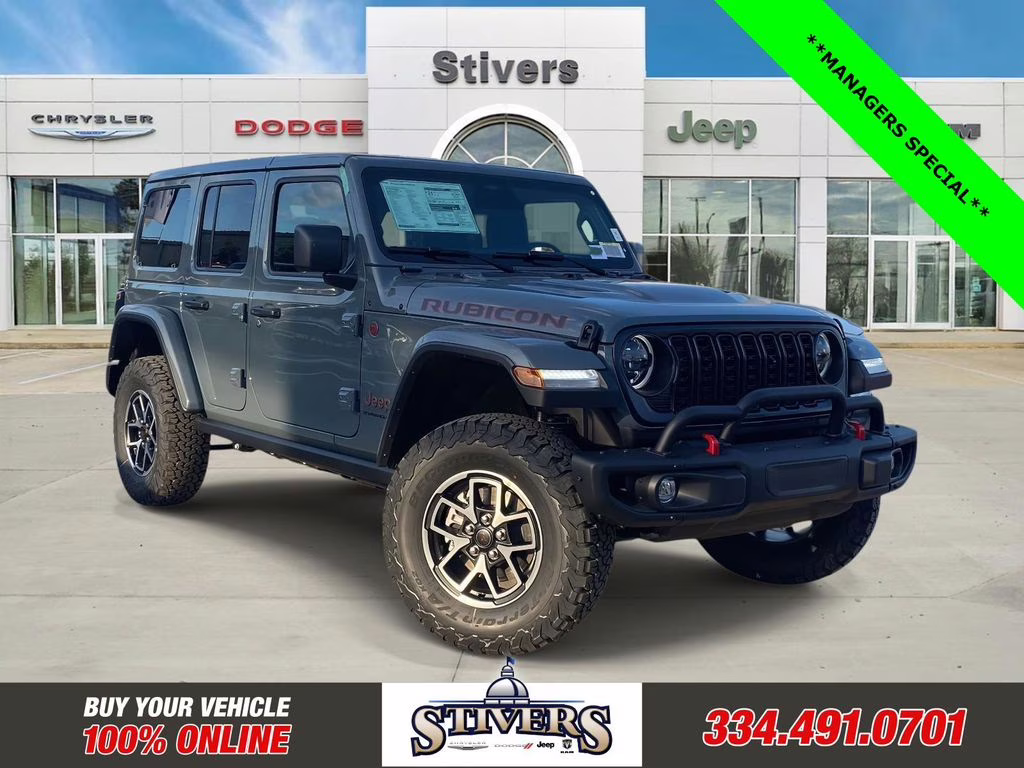 2026 Anvil Clear Coat Jeep Wrangler Rubicon 4X4 SUV