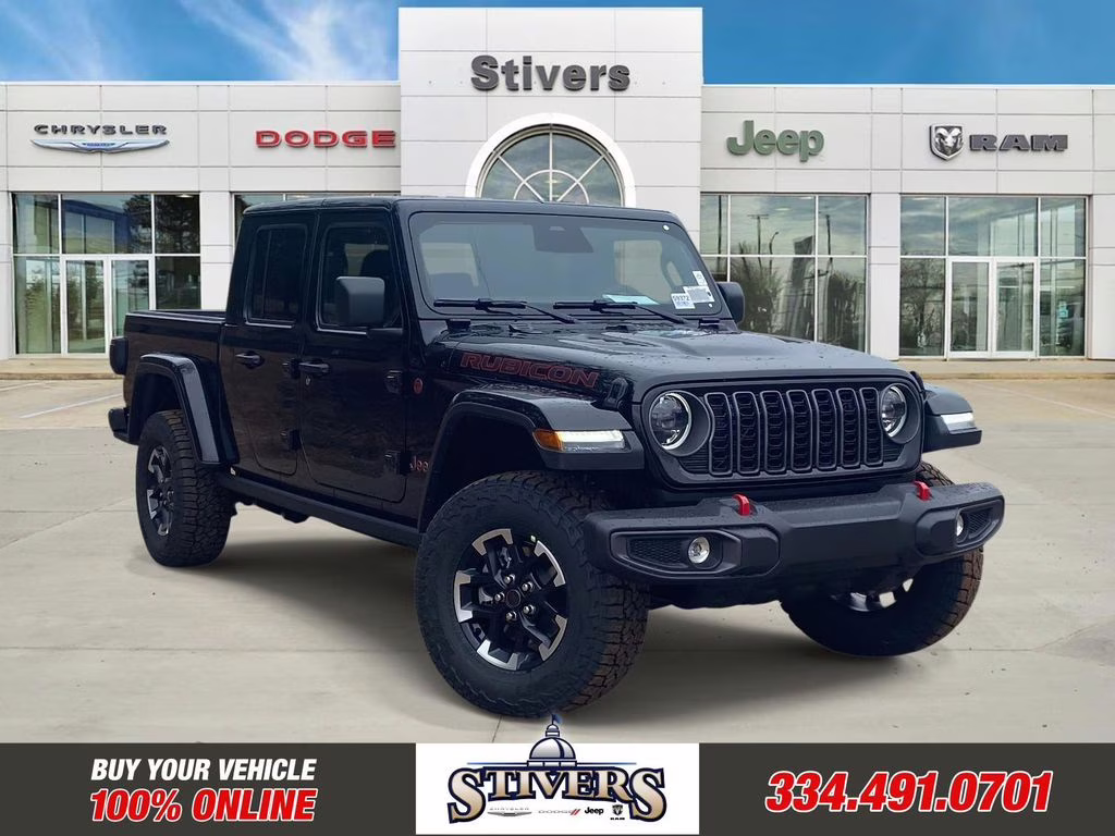 2026 Black Clearcoat Jeep Gladiator Rubicon 4X4 Truck