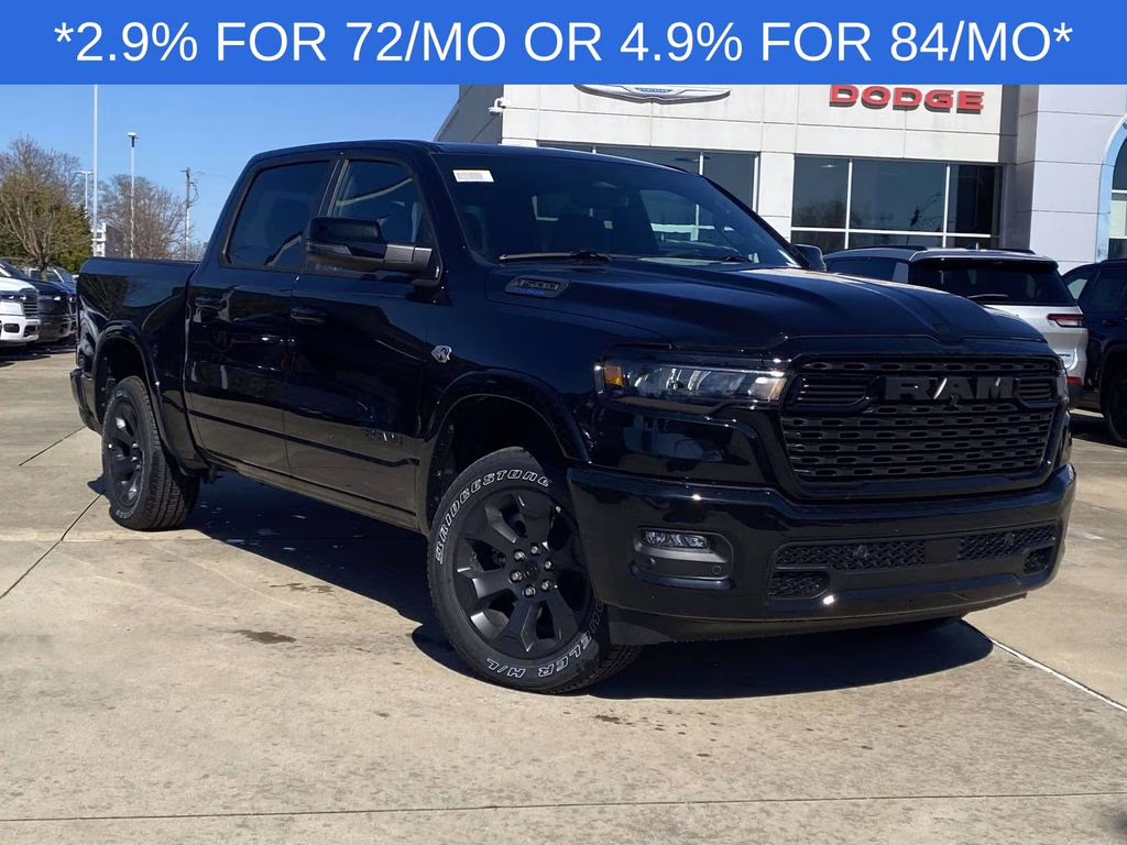 2026 Diamond Black Crystal Pearlcoat Ram 1500 Big Horn/Lone Star 4X4 Truck