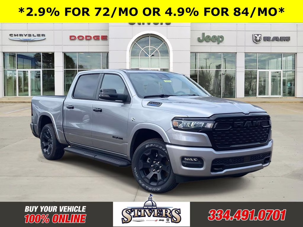 2026 Billet Silver Metallic Clearcoat Ram 1500 Big Horn/Lone Star 4X4 Truck