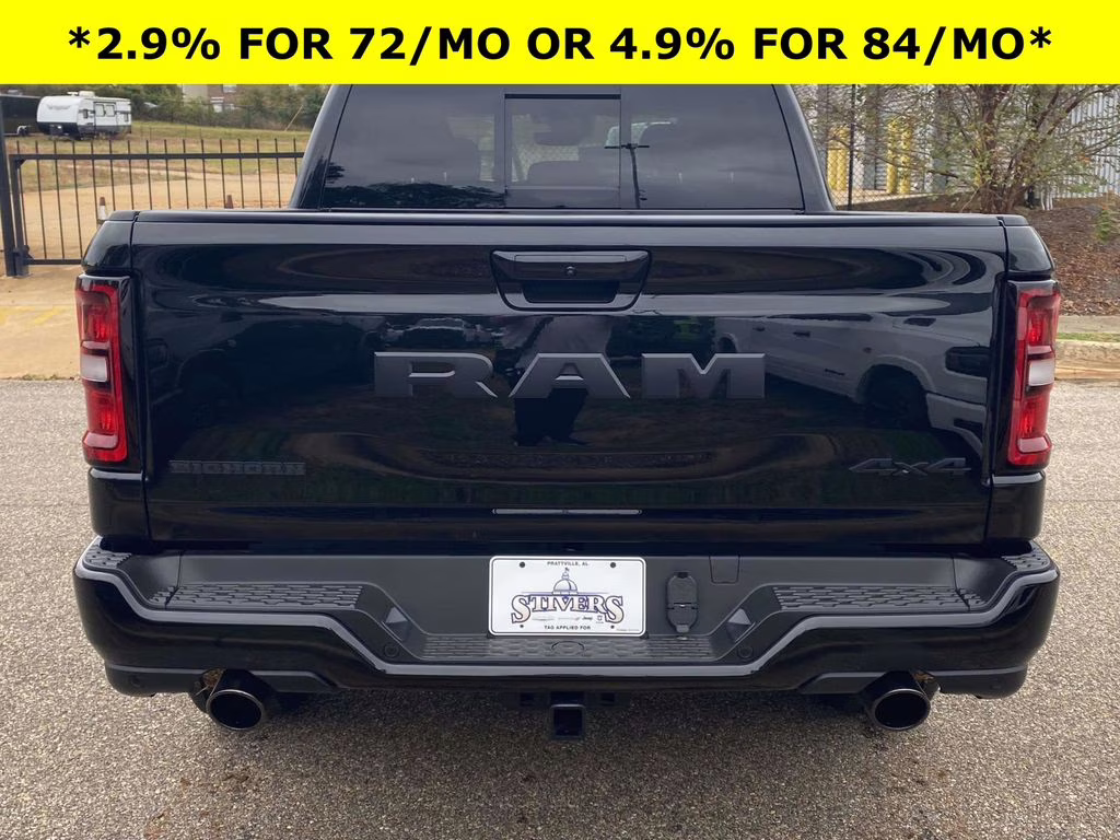 2026 Diamond Black Crystal Pearlcoat Ram 1500 Big Horn/Lone Star 4X4 Truck