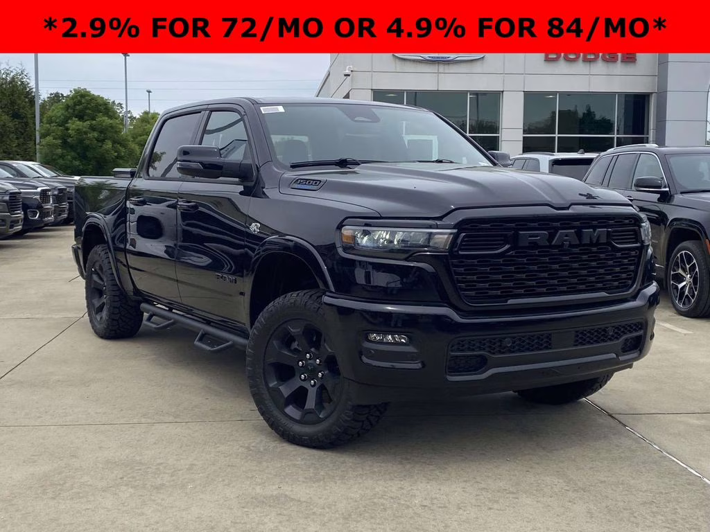 2026 Diamond Black Crystal Pearlcoat Ram 1500 Big Horn/Lone Star 4X4 Truck