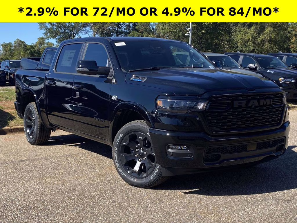 2026 Diamond Black Crystal Pearlcoat Ram 1500 Big Horn/Lone Star 4X4 Truck