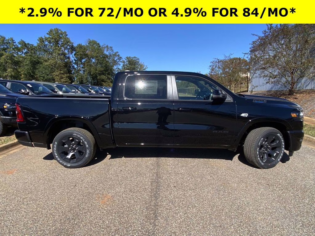 2026 Diamond Black Crystal Pearlcoat Ram 1500 Big Horn/Lone Star 4X4 Truck