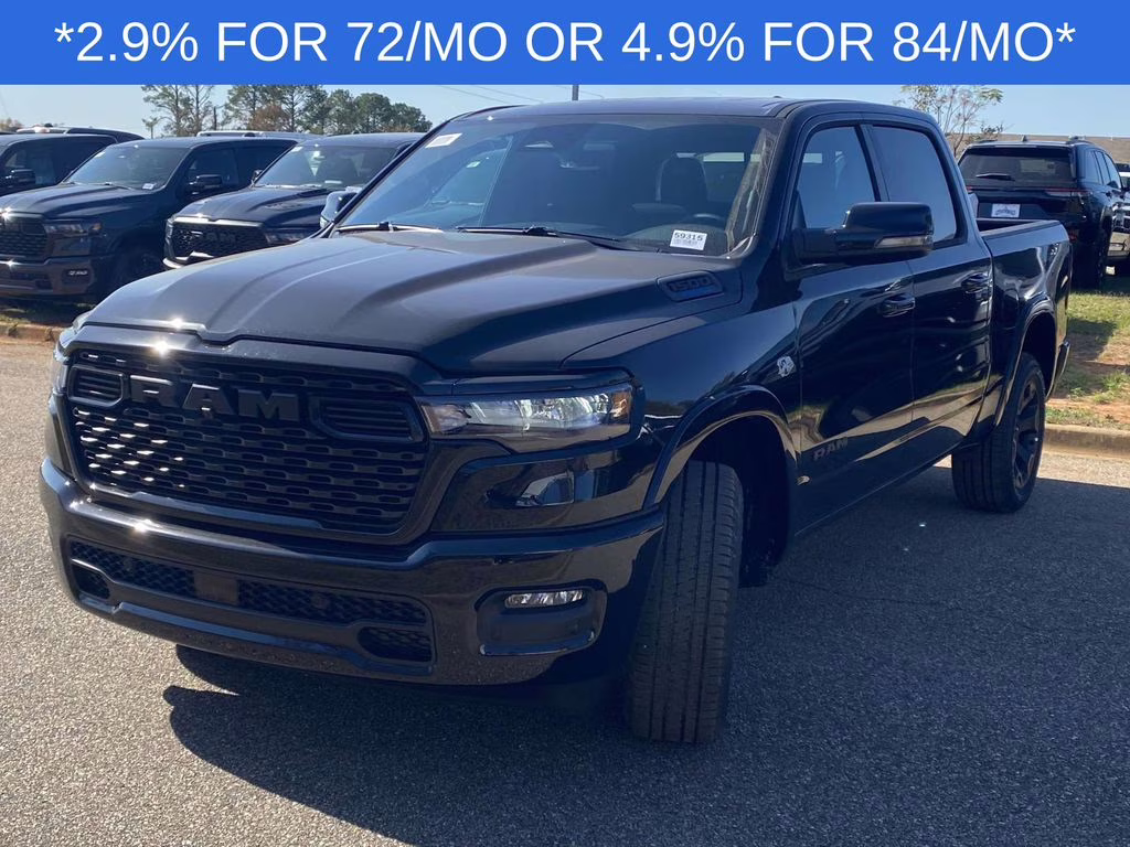 2026 Diamond Black Crystal Pearlcoat Ram 1500 Big Horn/Lone Star 4X4 Truck