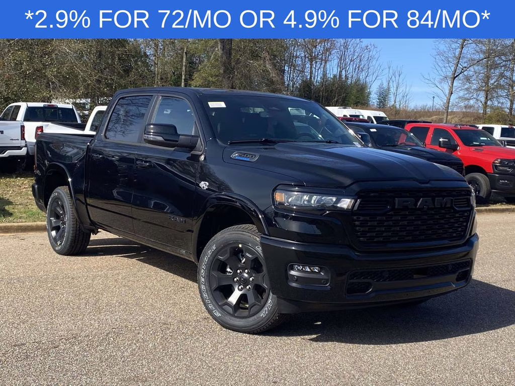 2026 Diamond Black Crystal Pearlcoat Ram 1500 Big Horn/Lone Star 4X4 Truck