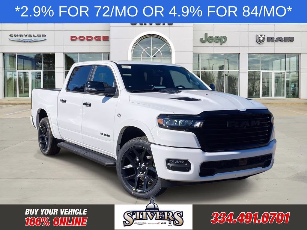 2026 Bright White Clearcoat Ram 1500 Laramie 4X4 Truck