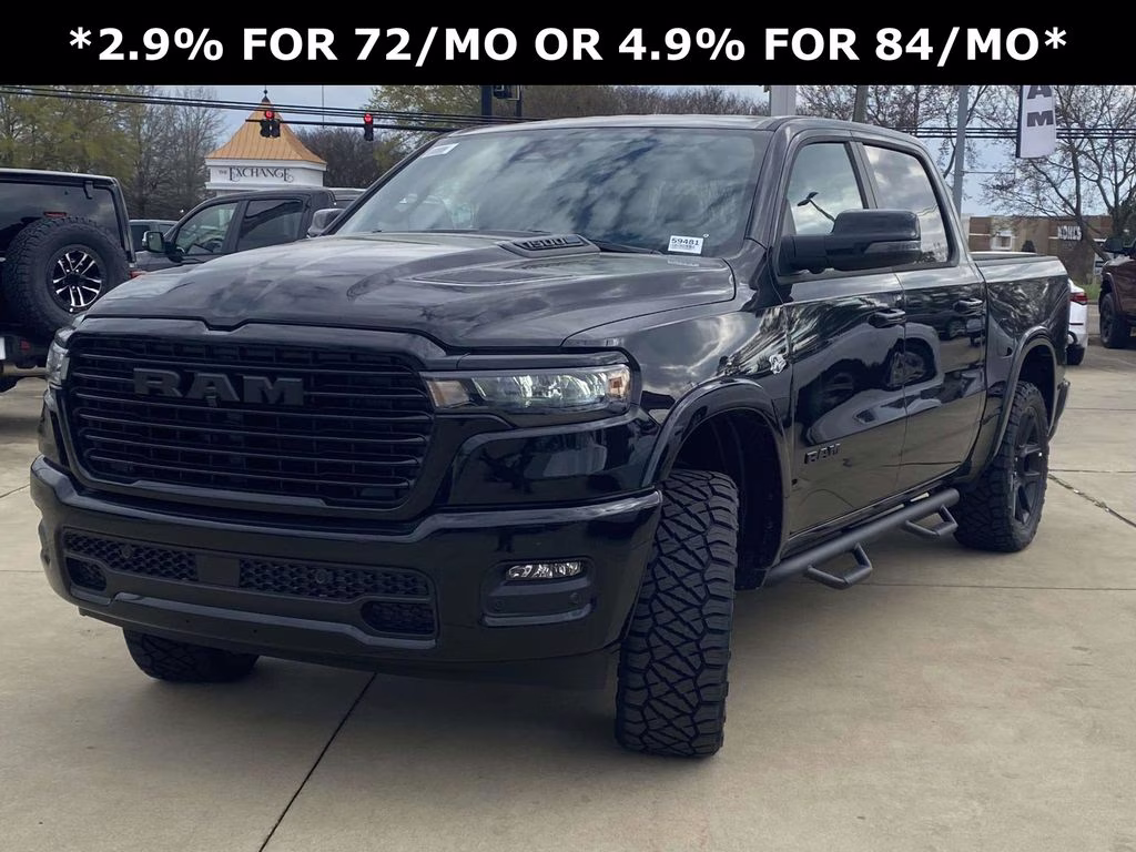 2026 Diamond Black Crystal Pearlcoat Ram 1500 Laramie 4X4 Truck