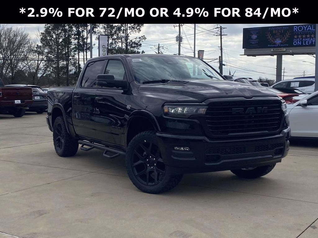 2026 Diamond Black Crystal Pearlcoat Ram 1500 Laramie 4X4 Truck