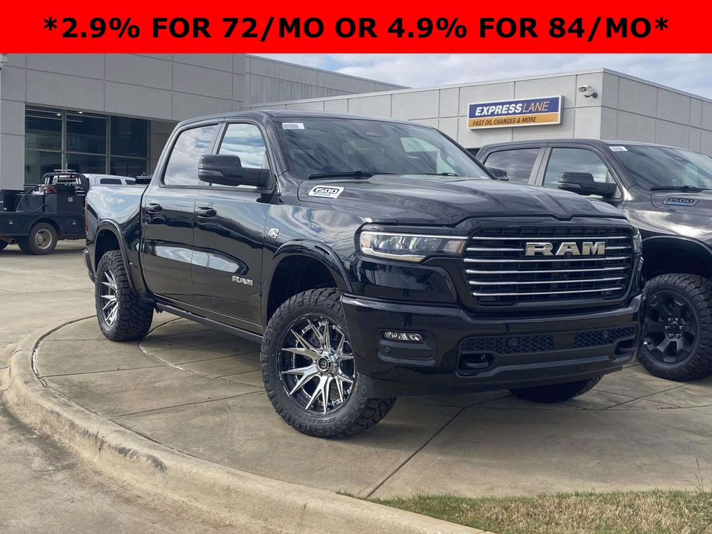2026 Diamond Black Crystal Pearlcoat Ram 1500 Laramie 4X4 Truck