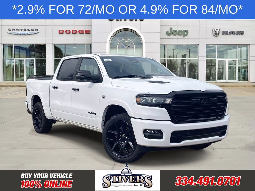 2026 Bright White Clearcoat Ram 1500 Laramie 4X4 Truck
