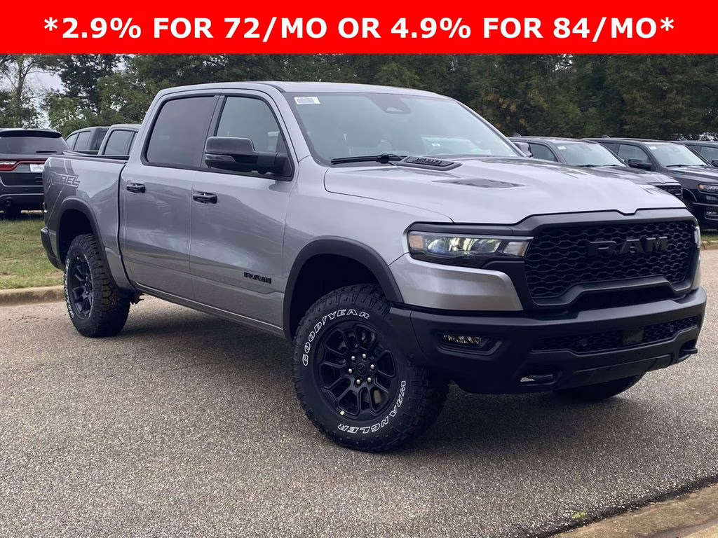 2026 Billet Silver Metallic Clearcoat Ram 1500 Rebel 4X4 Truck