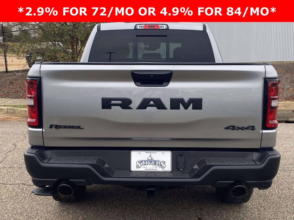 2026 Billet Silver Metallic Clearcoat Ram 1500 Rebel 4X4 Truck