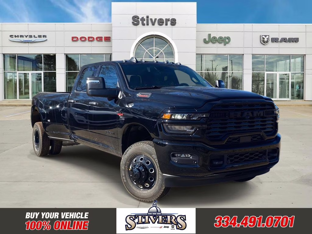 2026 Diamond Black Crystal Pearlcoat Ram 3500 Big Horn 4X4 Truck