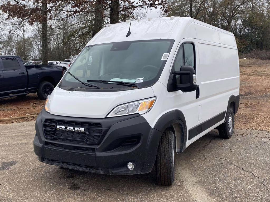 2025 Bright White Clearcoat Ram ProMaster 2500 High Roof FWD Van