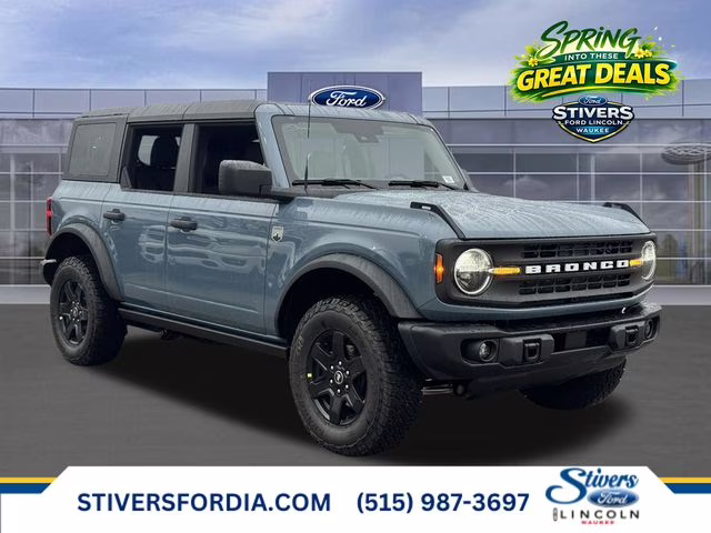 2025 Azure Gray Metallic Tri-Coat Ford Bronco Big Bend 4X4 SUV