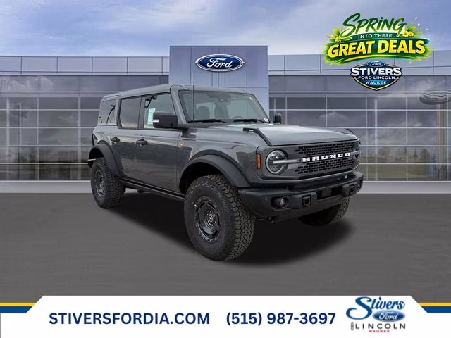 2025 Carbonized Gray Metallic Ford Bronco Badlands 4X4 SUV