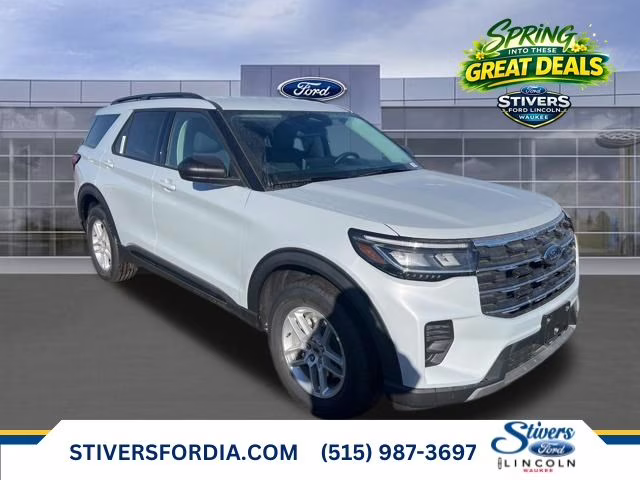 2026 Space White Metallic Ford Explorer Active 4X4 SUV