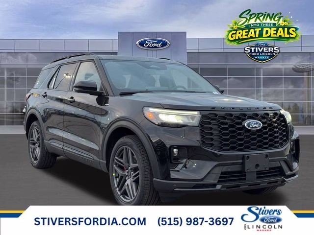 2026 Agate Black Metallic Ford Explorer ST-Line 4X4 SUV