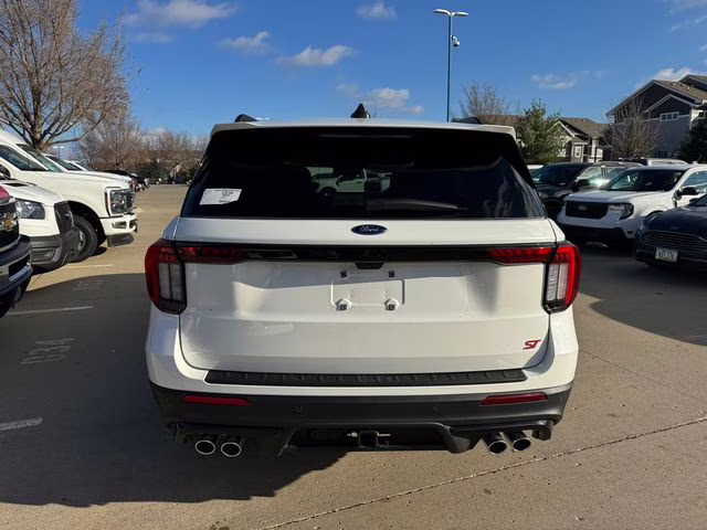 2026 Star White Metallic Tri-Coat Ford Explorer ST 4X4 SUV