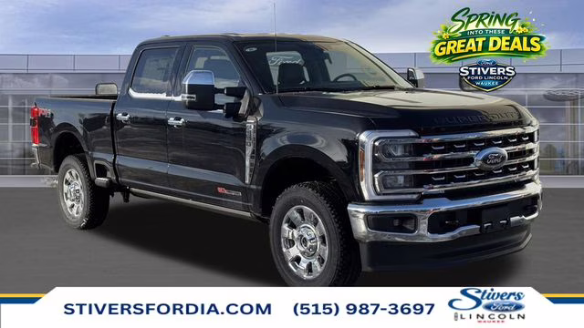 2026 Agate Black Metallic Ford Super Duty F-350 SRW Lariat 4X4 Truck