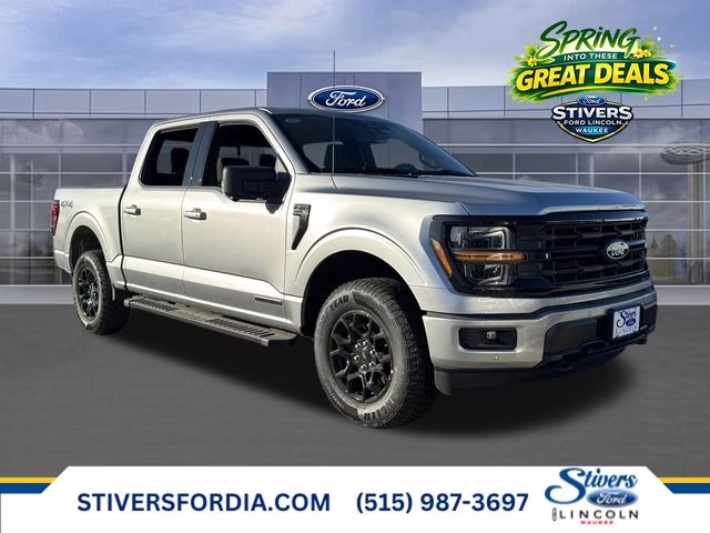 2025 Iconic Silver Metallic Ford F-150 XLT 4X4 Truck