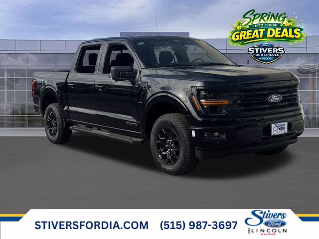2025 Agate Black Metallic Ford F-150 XLT 4X4 Truck