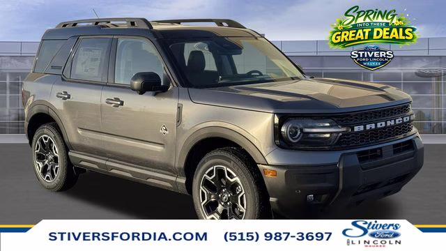 2025 Carbonized Gray Metallic Ford Bronco Sport Outer Banks 4X4 SUV