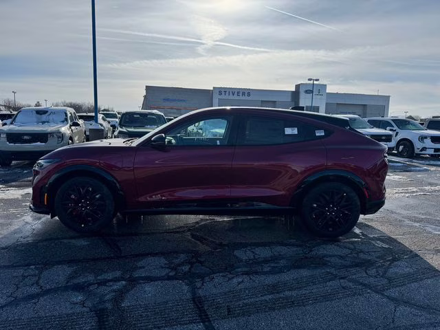 2025 Molten Magenta Metallic Tinted Clearcoat Ford Mustang Mach-E Premium AWD SUV
